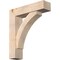 Ekena Millwork Thorton Block Smooth Bracket w/ Offset Brace, Douglas Fir, 7 1/2"W x 30"D x 34"H BKT0806X30X34THR05SDF - alternate 1